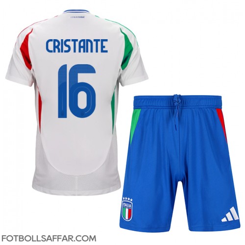 Italien Bryan Cristante #16 Bortadräkt Barn EM 2024 Kortärmad (+ Korta byxor)